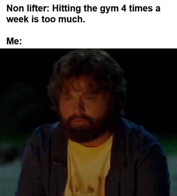 Non Lifter Hitting The Gym Times A Week Is Too Much Me