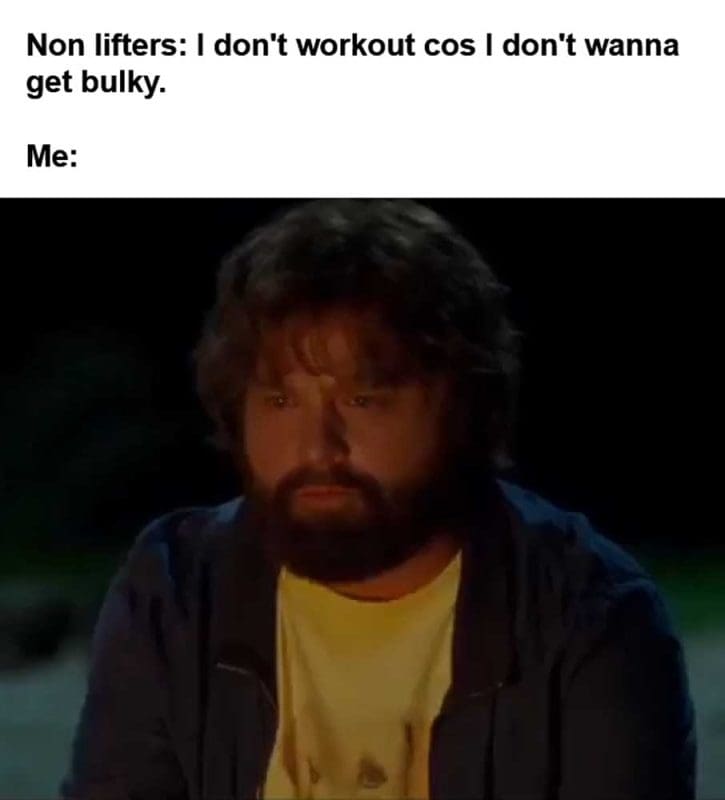 Non Lifters I Don't Workout Cos I Don't Wanna Get Bulky Me