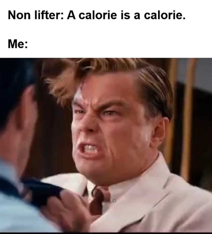 Non Lifter A Calorie Is A Calorie Me