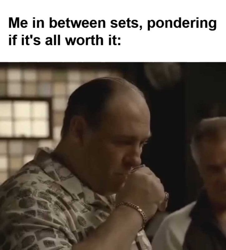 Me In Between Sets Pondering If It's All Worth It