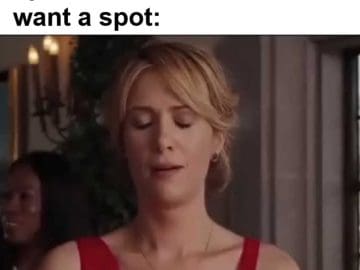 My Face When I'm Warming Up And Someone Asks If I Want A Spot