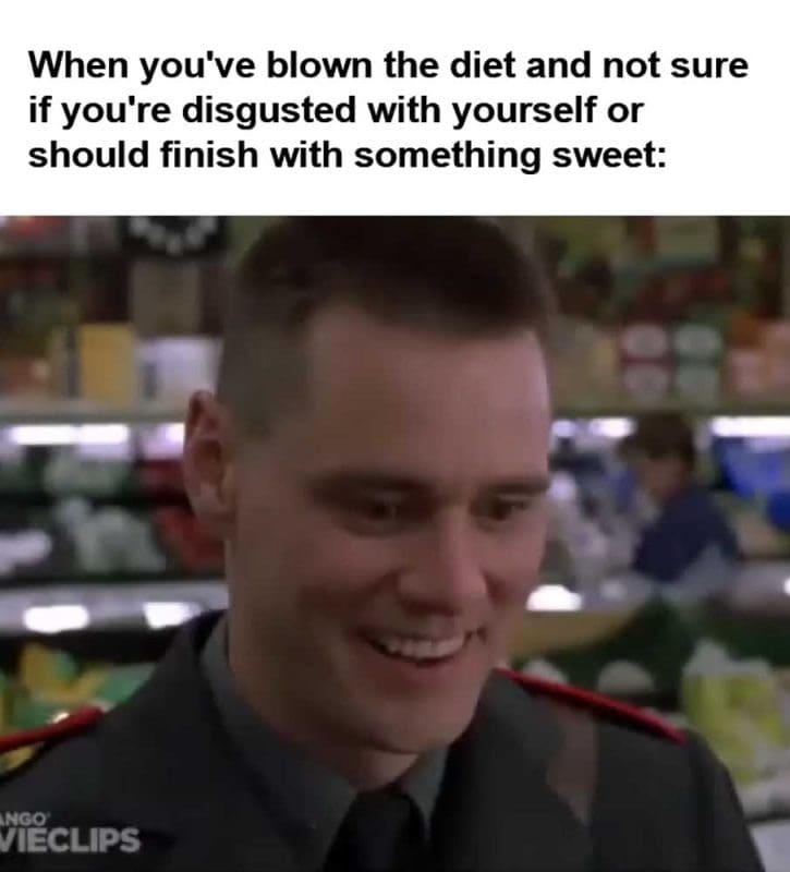 When You've Blown The Diet And Not Sure If You're Disgusted With Yourself Or Should Finish With Something Sweet