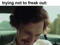 When The Pre Starts Kicking Way To Hard And You're Trying Not To Freak Out