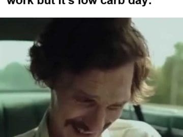 When There's Birthday Cake At Work But It's Low Carb Day