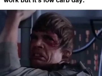 When There's Birthday Cake At Work But It's Low Carb Day