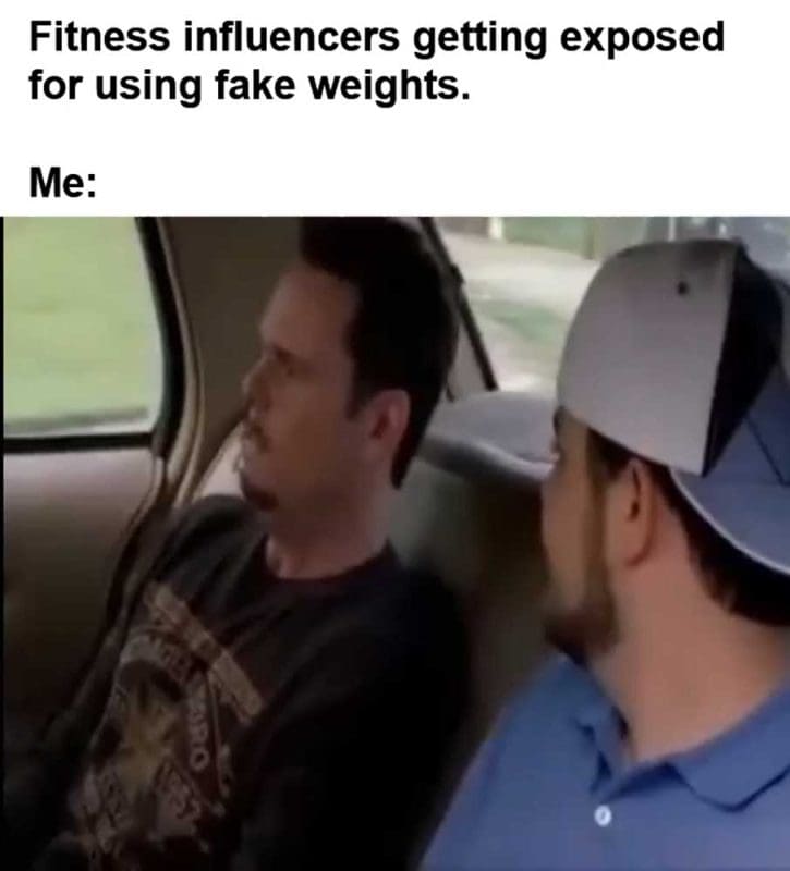 Fitness Influencers Getting Exposed For Using Fake Weights Me