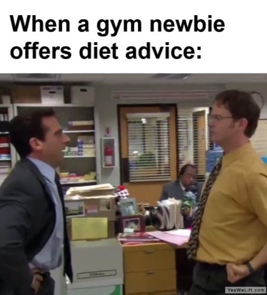 When A Gym Newbie Offers Diet Advice frame at ms
