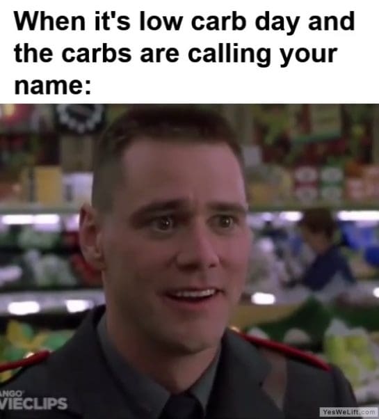When Its Low Carb Day And The Carbs Are Calling Your Name frame at ms
