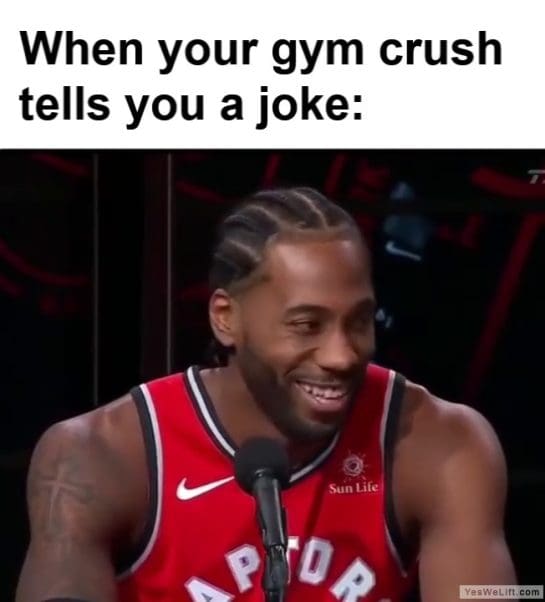 When Your Gym Crush Tells You A Joke frame at ms