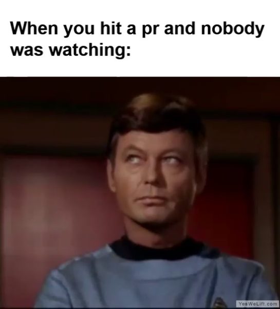 When You Hit A Pr And Nobody Was Watching frame at ms