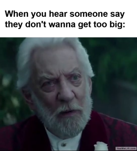 When You Hear Someone Say They Dont Wanna Get Too Big frame at ms