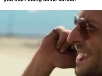 When Your Lifting Partner Suggests You Start Doing Some Cardio frame at ms