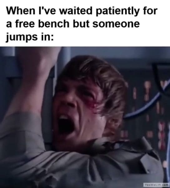 When Ive Waited Patiently For A Free Bench But Someone Jumps In frame at ms