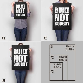 Built Not Bought A Sizes